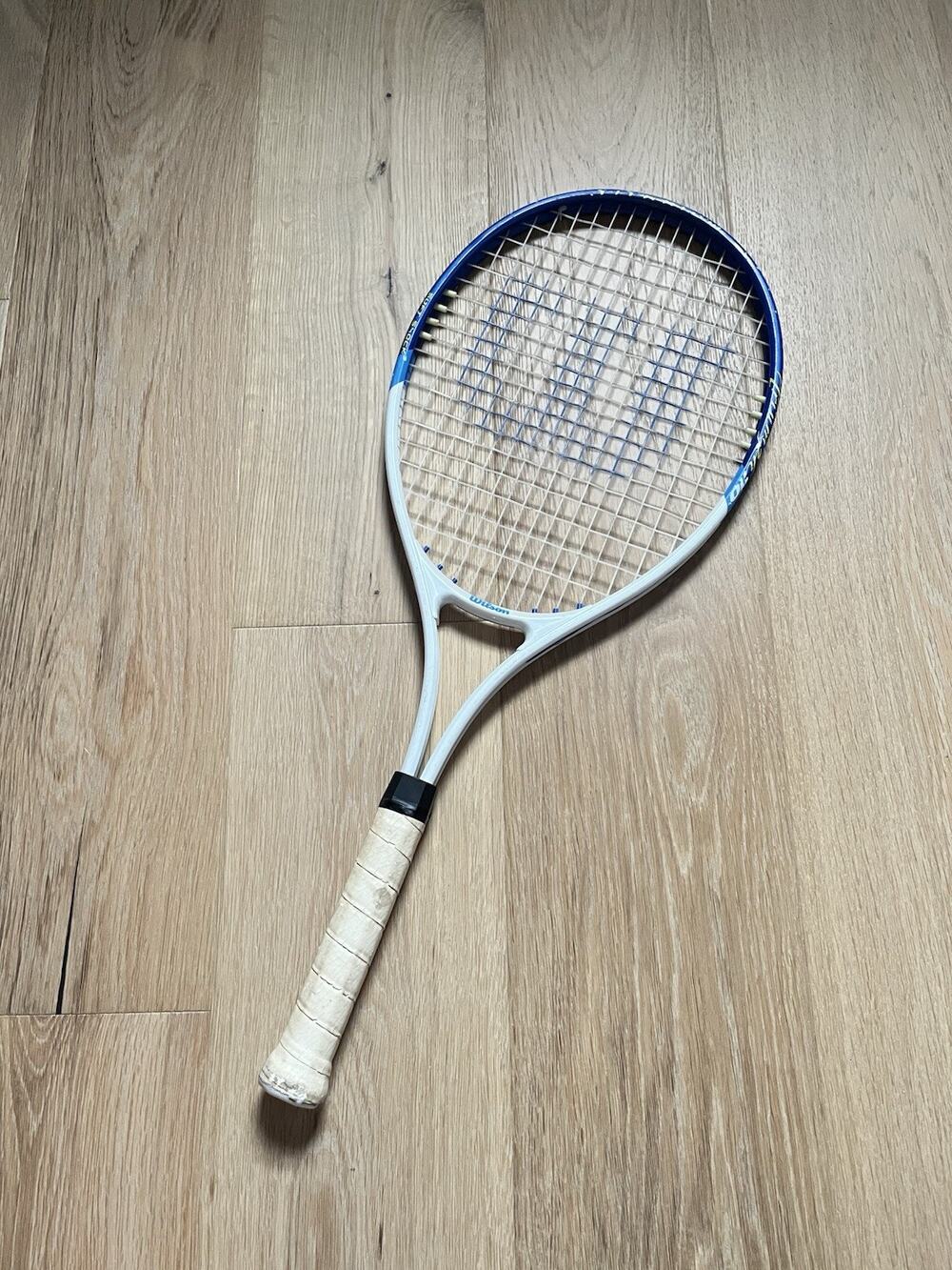 Wilson Ultra TI Titanium Soft Shock 3 - 4 3/8 Grip Tennis Racquet L3 White Blue